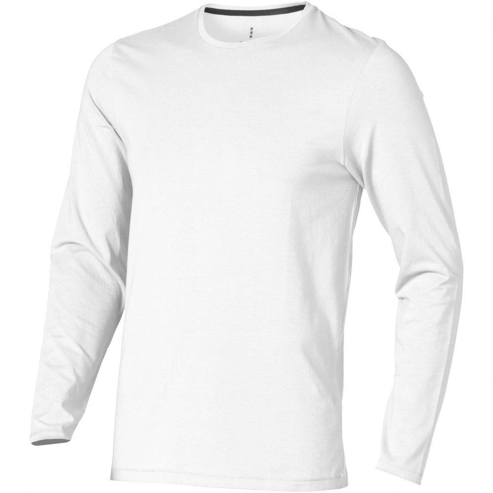 Logo trade business gift photo of: Ponoka long sleeve T-shirt, white