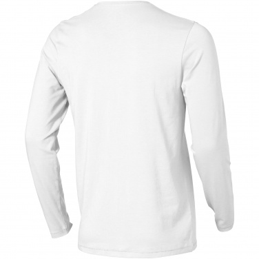 Logo trade promotional giveaway photo of: Ponoka long sleeve T-shirt, white