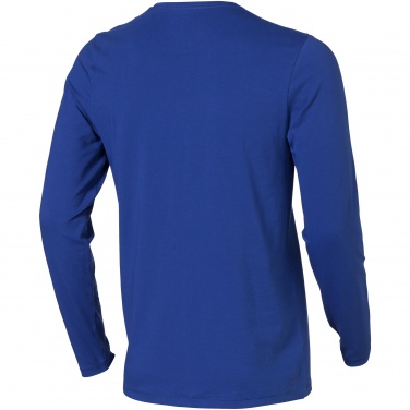 Logo trade advertising products image of: Ponoka long sleeve T-shirt, blue