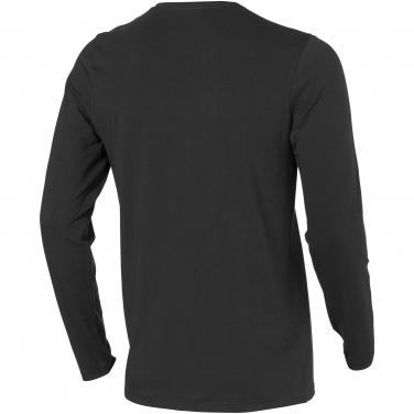 Logo trade promotional giveaways picture of: Ponoka long sleeve T-shirt,dark grey