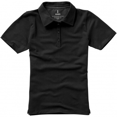 Logo trade promotional giveaways picture of: Markham short sleeve ladies polo