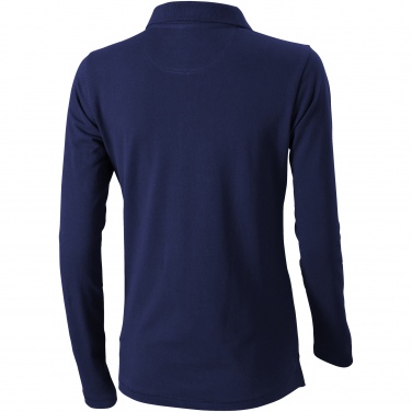 Logo trade advertising product photo of: Oakville long sleeve ladies polo navy