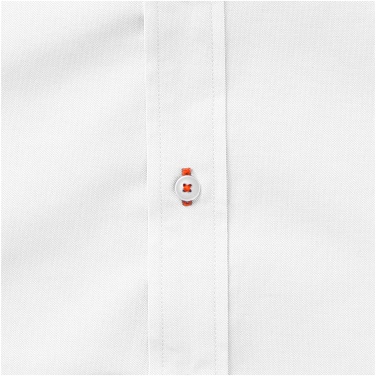 Logo trade promotional products image of: Manitoba short sleeve shirt, white