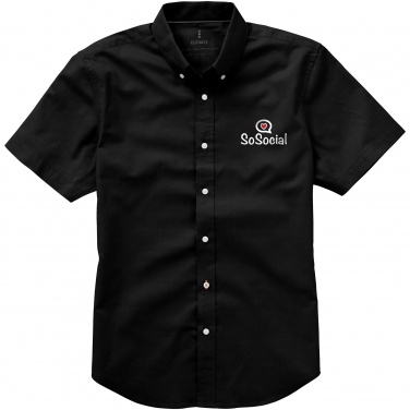 Logotrade promotional merchandise picture of: Manitoba short sleeve shirt, black