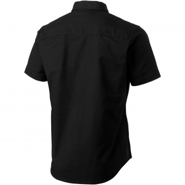 Logo trade corporate gifts picture of: Manitoba short sleeve shirt, black