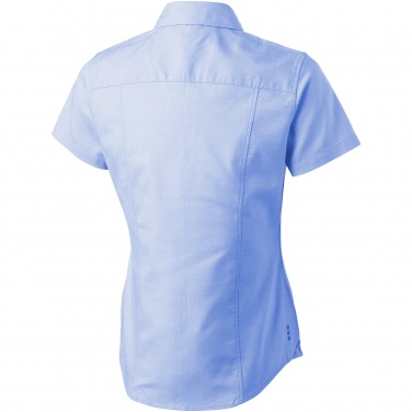 Logo trade promotional gifts picture of: Manitoba short sleeve ladies shirt, light blue