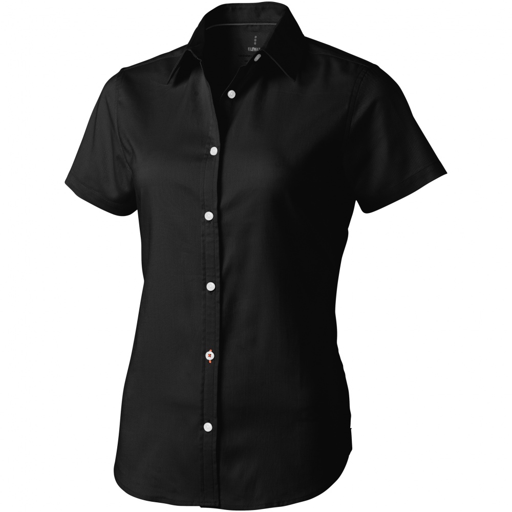 Logotrade corporate gifts photo of: Manitoba short sleeve ladies shirt, black