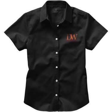 Logotrade corporate gift picture of: Manitoba short sleeve ladies shirt, black