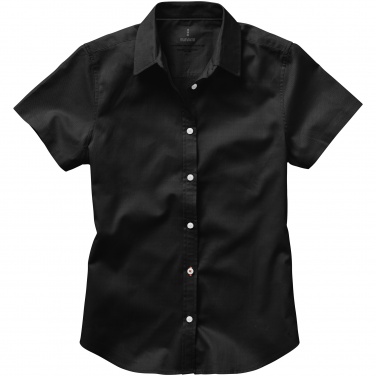 Logotrade business gift image of: Manitoba short sleeve ladies shirt, black