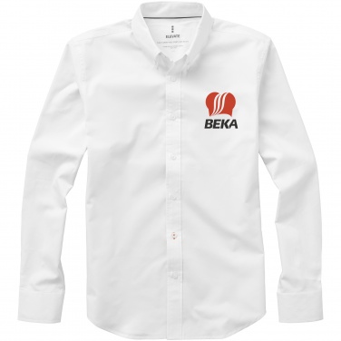 Logo trade promotional gifts picture of: Vaillant long sleeve shirt, white