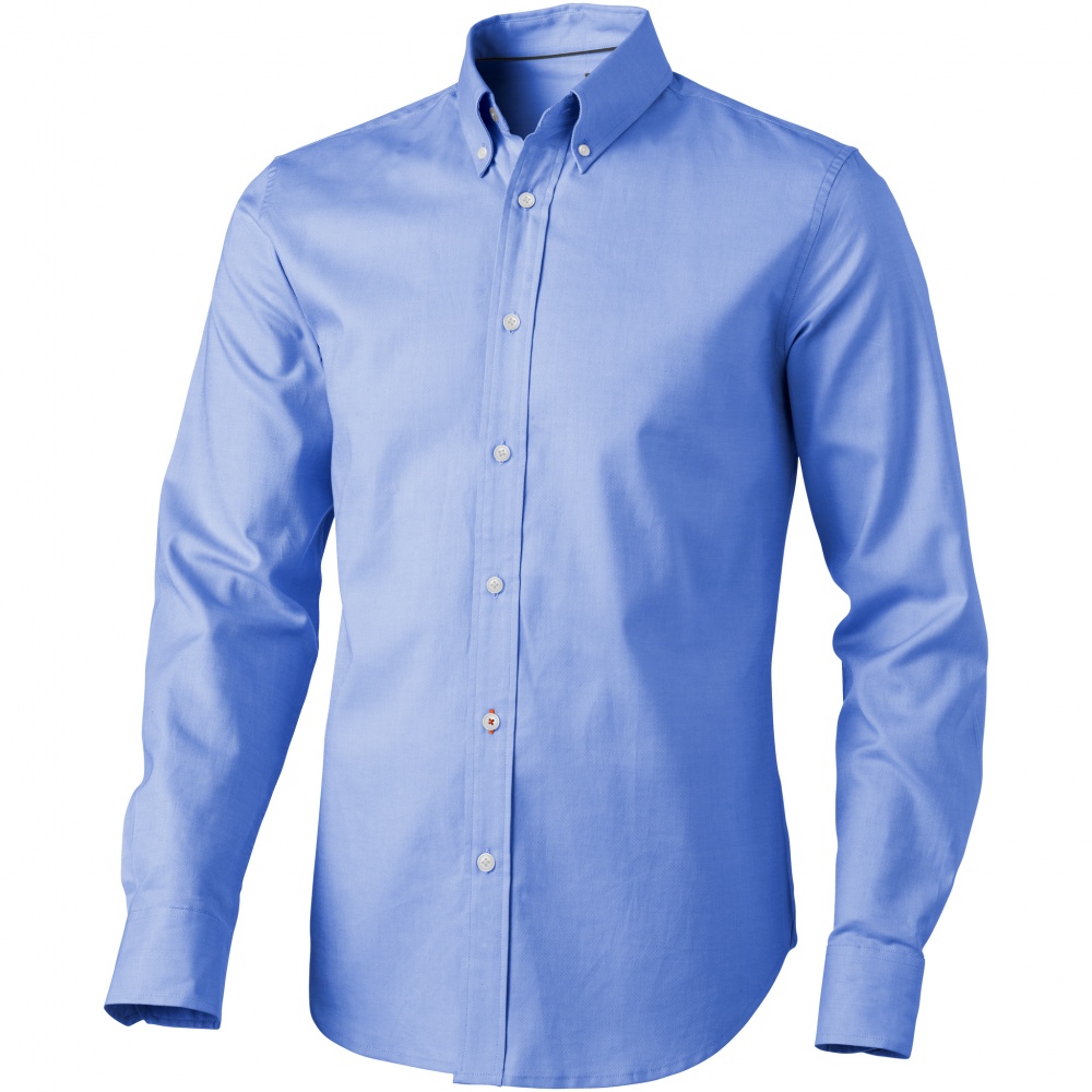 Logo trade promotional giveaway photo of: Vaillant long sleeve shirt, light blue