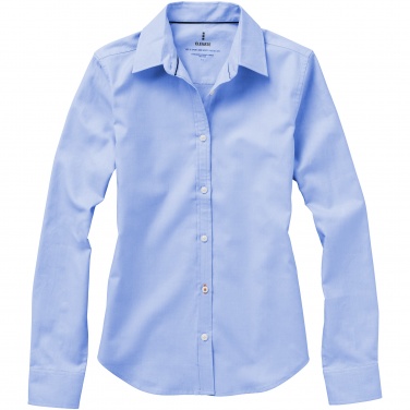 Logo trade promotional giveaway photo of: Vaillant long sleeve ladies shirt, light blue