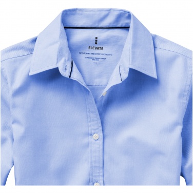 Logo trade promotional merchandise photo of: Vaillant long sleeve ladies shirt, light blue