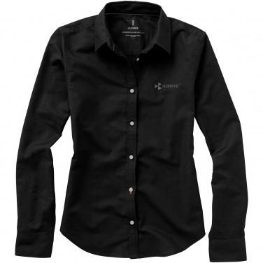 Logo trade promotional items picture of: Vaillant long sleeve ladies shirt, black