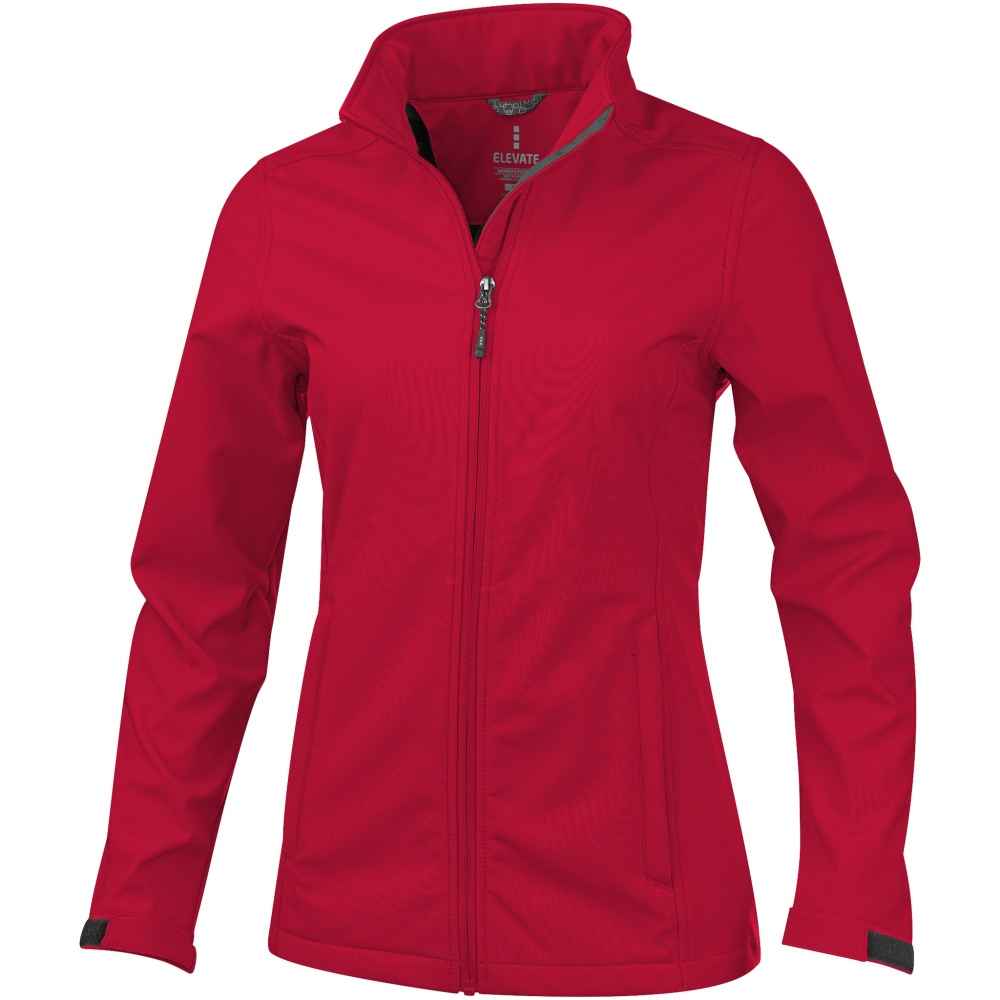 Logotrade promotional products photo of: Maxson softshell ladies jacket, red