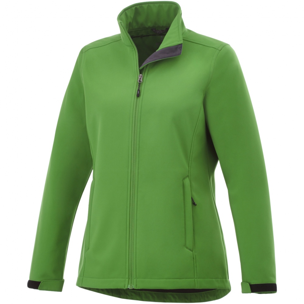 Logo trade advertising product photo of: Maxson softshell ladies jacket, green