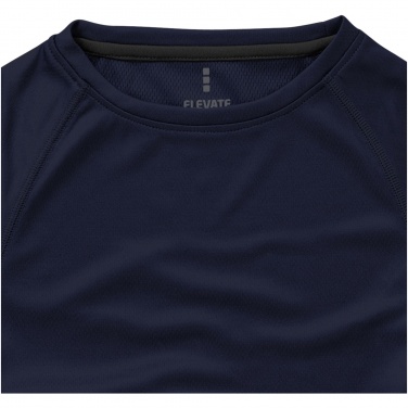 Logo trade promotional merchandise image of: Niagara short sleeve T-shirt, navy