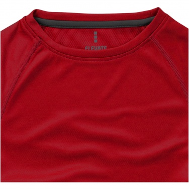 Logo trade corporate gifts image of: Niagara short sleeve ladies T-shirt, red