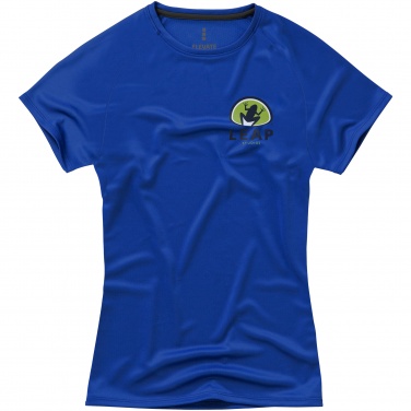 Logotrade corporate gift image of: Niagara short sleeve ladies T-shirt, blue