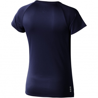 Logo trade promotional products image of: Niagara short sleeve ladies T-shirt, navy