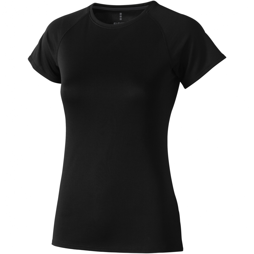 Logotrade corporate gift picture of: Niagara short sleeve ladies T-shirt, black