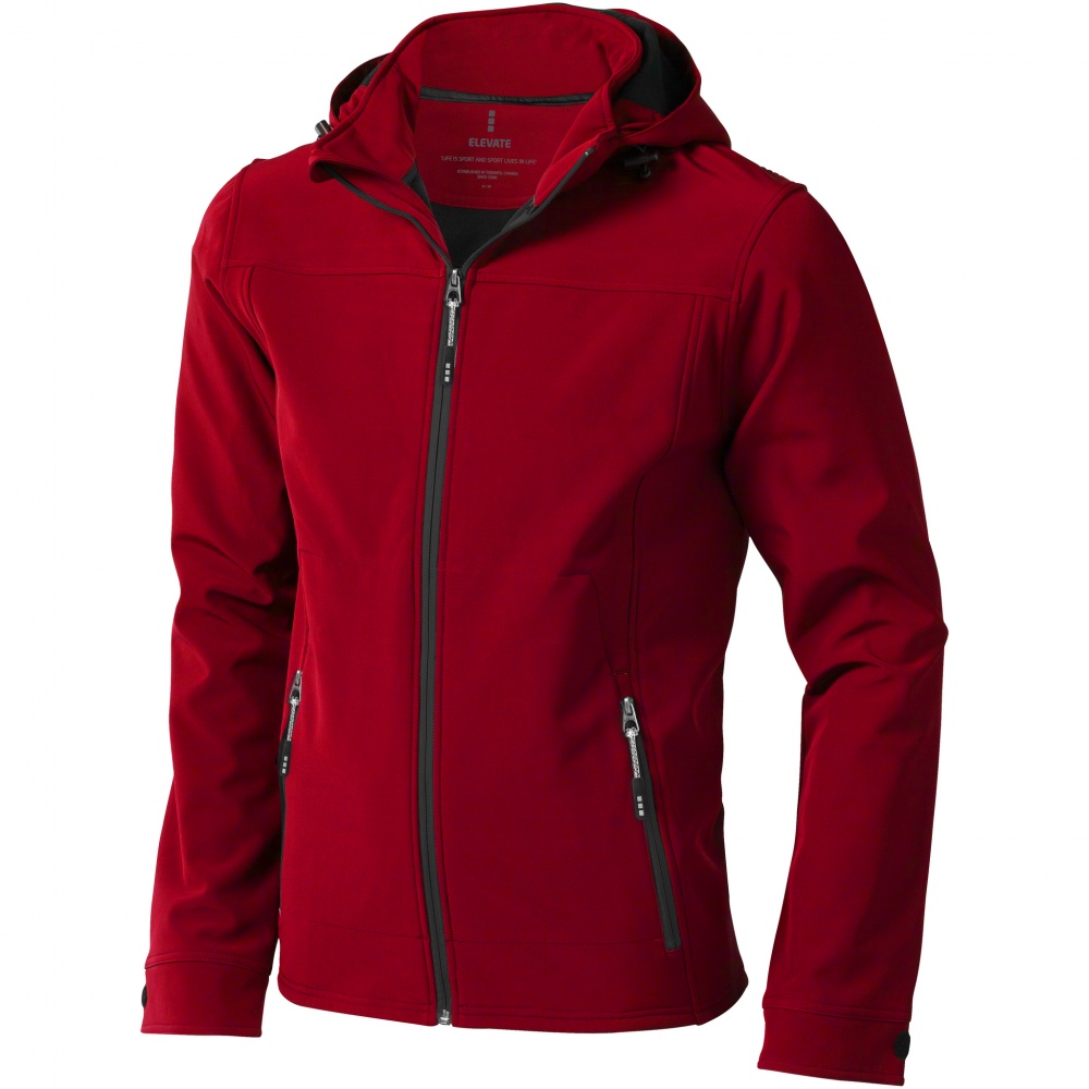 Logo trade promotional products image of: Langley softshell jacket, red