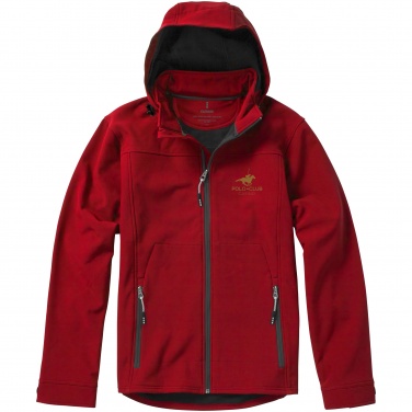 Logo trade advertising products image of: Langley softshell jacket, red