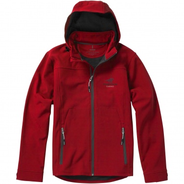 Logo trade promotional giveaways picture of: Langley softshell jacket, red