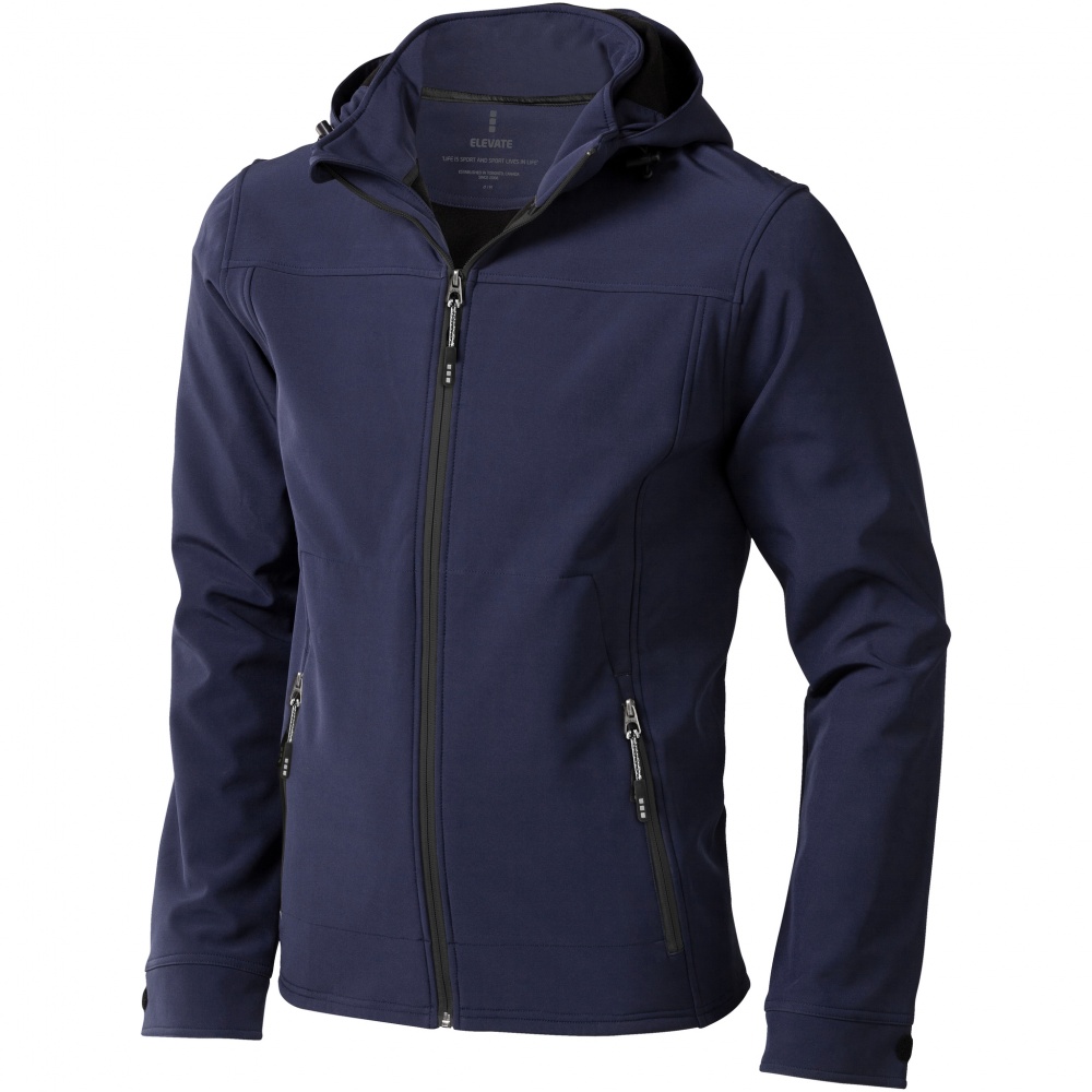 Logotrade corporate gifts photo of: Langley softshell jacket, navy