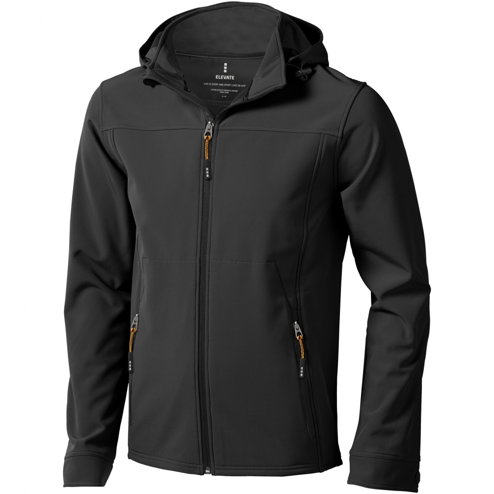 Logo trade promotional item photo of: Langley softshell jacket, dark grey