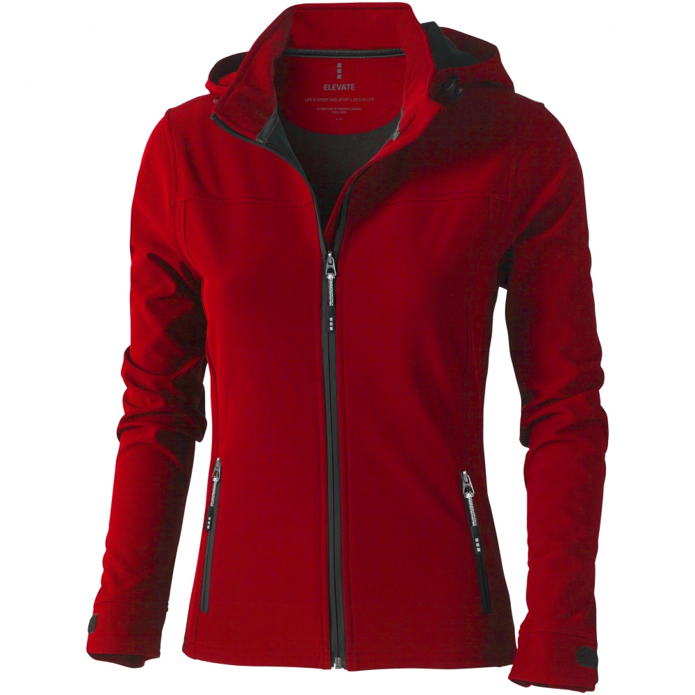 Logotrade corporate gifts photo of: Langley softshell ladies jacket, red