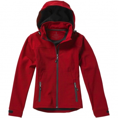 Logo trade business gifts image of: Langley softshell ladies jacket, red