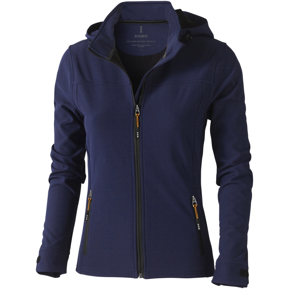 Logotrade promotional giveaways photo of: Langley softshell ladies jacket, navy