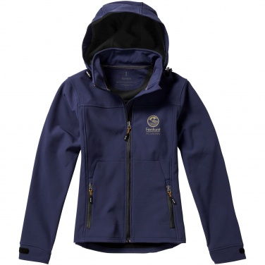 Logo trade corporate gifts image of: Langley softshell ladies jacket, navy