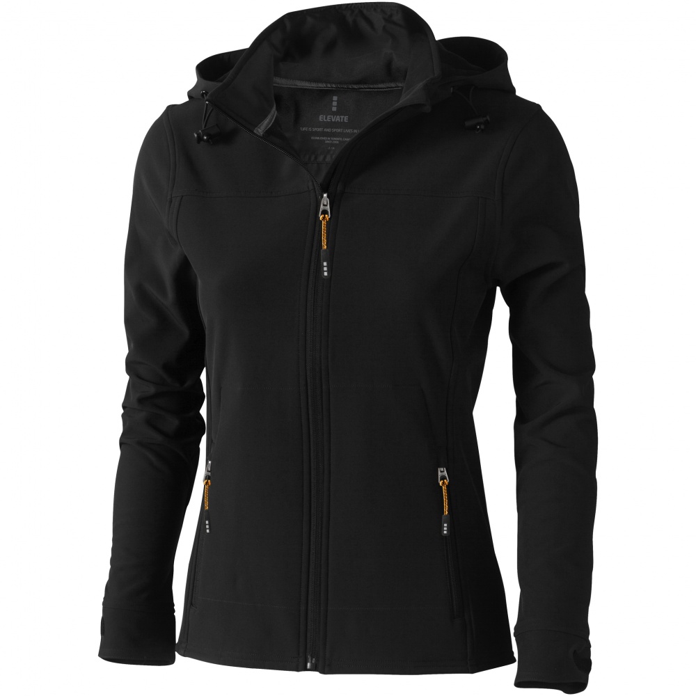 Logotrade promotional merchandise image of: Langley softshell ladies jacket, black