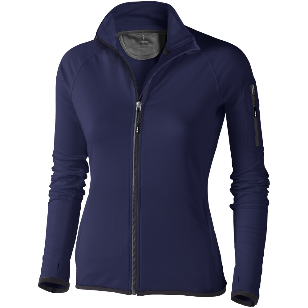 Logo trade promotional merchandise photo of: Mani power fleece full zip ladies jacket