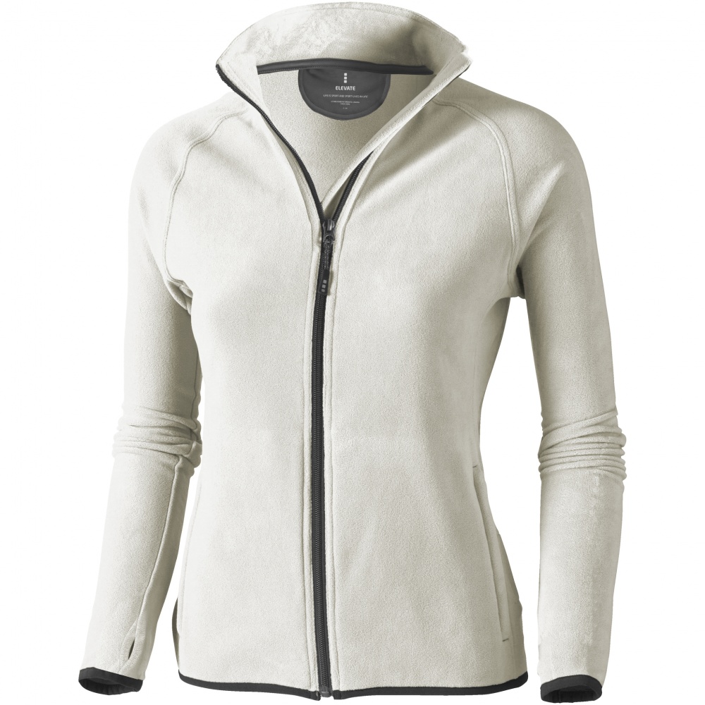 Logo trade promotional gifts image of: Brossard micro fleece full zip ladies jacket