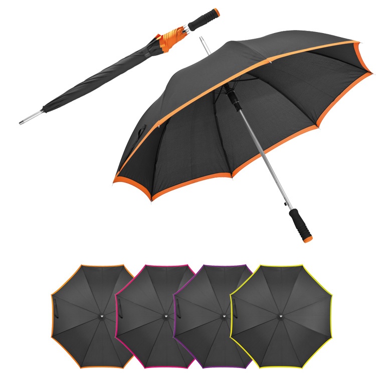 Logotrade corporate gift image of: Automatic umbrella with orange accent