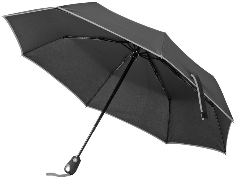 Logo trade promotional gifts image of: Automatic umbrella, grey/black