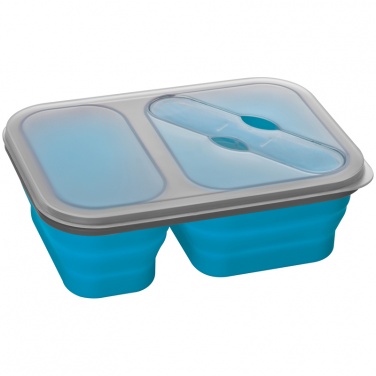 Logo trade business gift photo of: Lunch box, light blue