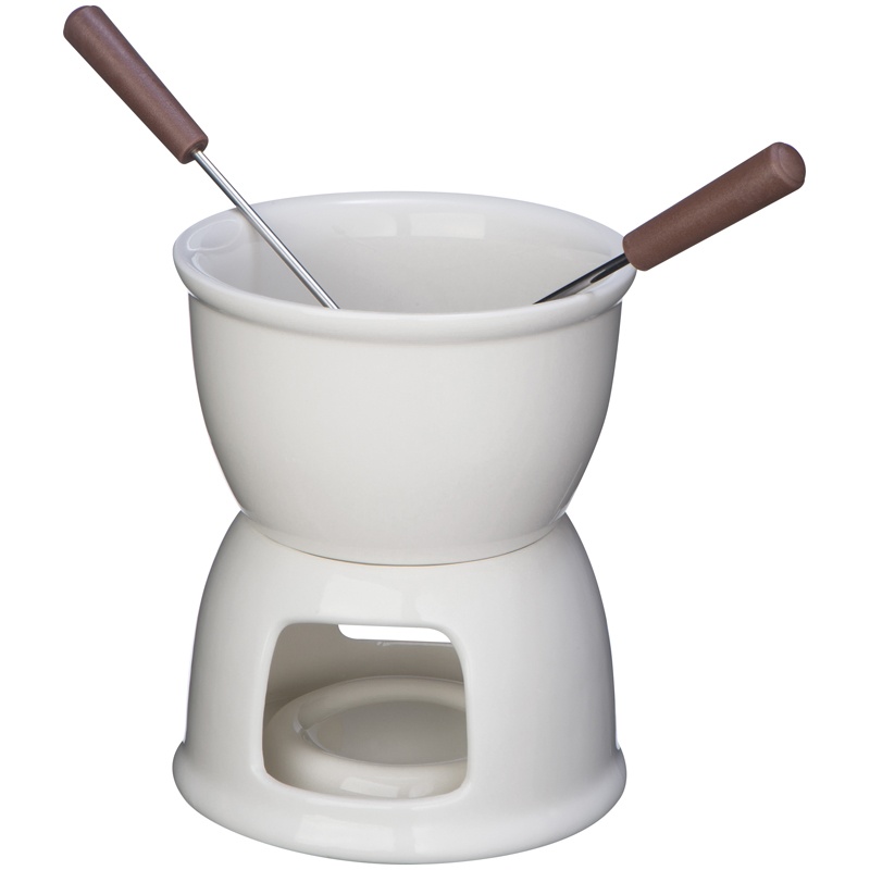 Logo trade advertising products picture of: Chocolate fondue set, white