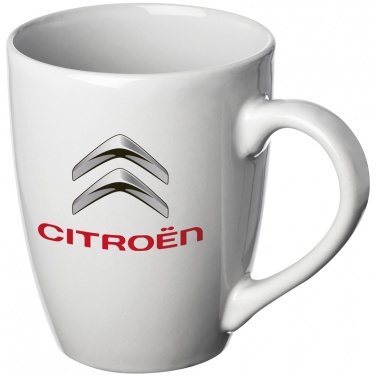 Logo trade promotional gifts image of: Elegant ceramic mug, white