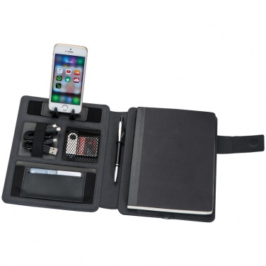 Logotrade corporate gift picture of: Notebook with powerbank, Black