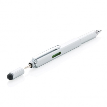 Logotrade promotional giveaway picture of: 5-in-1 toolpen, silver