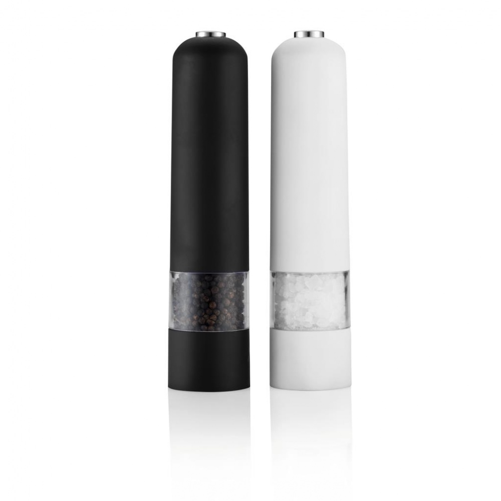 Logotrade advertising product image of: Electric pepper and salt mill set, white