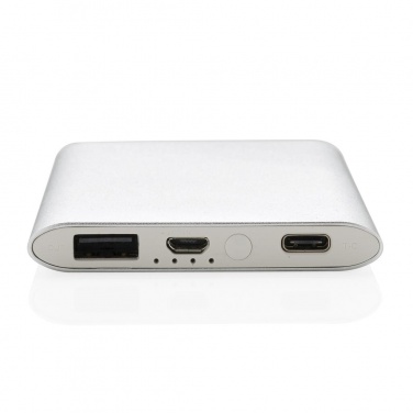 Logotrade corporate gifts photo of: 4.000 mAh type C powerbank, silver