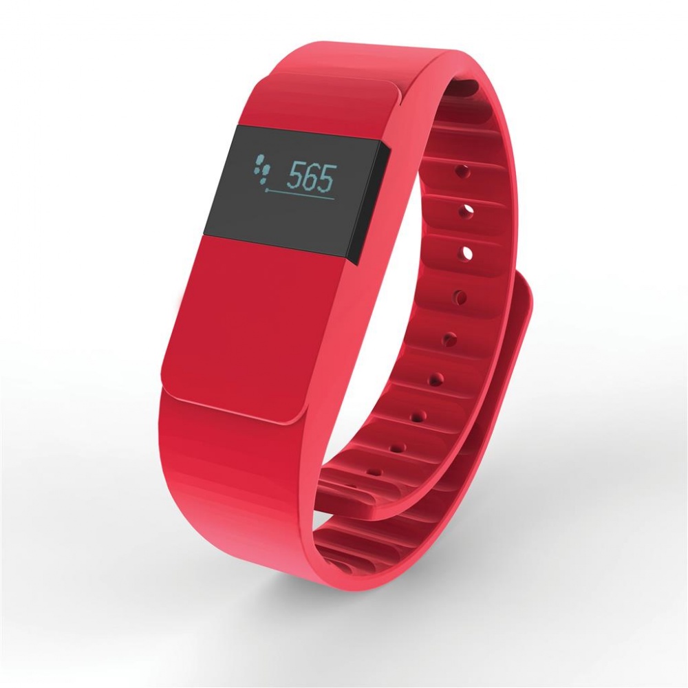 Logo trade promotional items picture of: Activity tracker Keep fit, red