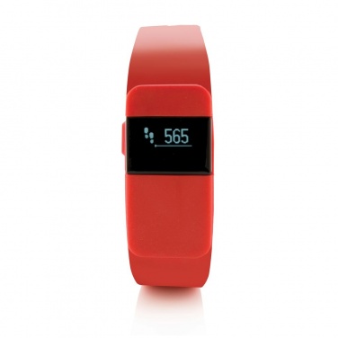 Logo trade promotional giveaways picture of: Activity tracker Keep fit, red