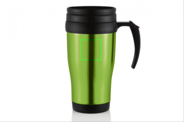 Logo trade advertising product photo of: Stainless steel mug, green