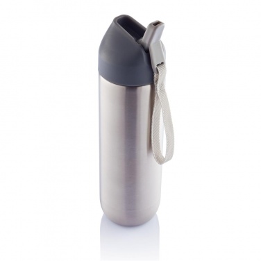 Logotrade promotional products photo of: Neva water bottle metal 500ml, grey/grey